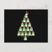 ユーモアあふれるクリスマスのカエル ツリー Xmas カエル好きのためのギフト ポストカード (正面)
