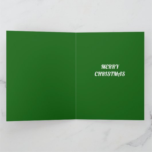 ユーモアあふれるクリスマスの詩 カートゥーンサンタクロースについて カード (内部)