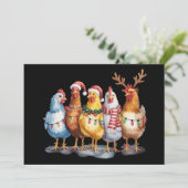 ユーモアあふれるクリスマスイルミネーション たまごやき農場の動物たち シーズンカード (スタンド正面)