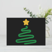 ユーモアあふれるクリスマスツリー シーズンカード (スタンド正面)