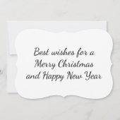 ユーモアあふれるクリスマス サンタ  グリーティングカード (裏面)