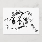 ユーモアあふれるクリスマス ワークアウト カード (正面)