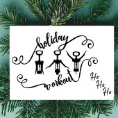 ユーモアあふれるクリスマス ワークアウト カード