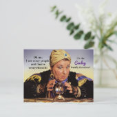 ユーモアあふれるクレイジーな人々の家族再会ポストカード ポストカード (スタンド正面)