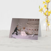 ユーモアあふれるグリーティングカード カード (黄色い花)