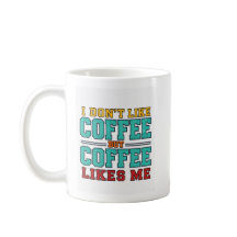 ユーモアあふれるコーヒーのタイポグラフィーデザイン