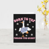 ユーモアあふれるゴース、吠える運命に生まれ、看護師の勤務表作成を強いられる カード (黄色い花)