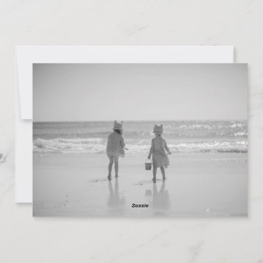 ユーモアあふれるサメの写真のホリデーカード シーズンカード (裏面)