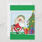 ユーモアあふれるサンタクロースの招待状 招待状 (正面)