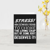 ユーモアあふれるストレスの定義 カード (黄色い花)