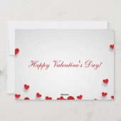 ユーモアあふれるチョコレート好きのためのバレンタインデー シーズンカード (裏面)