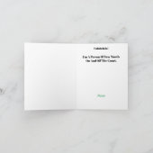 ユーモアあふれるテニスボールクリスマスカード カード (内部)