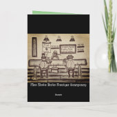 ユーモアあふれるトカゲのクリスマスカード カード (裏面)