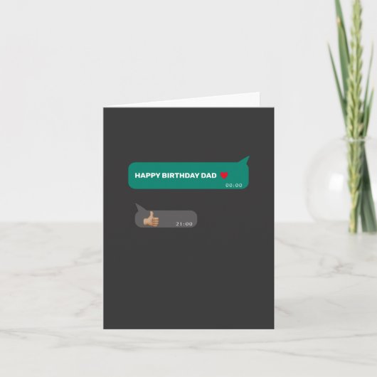 ユーモアあふれるパパへお誕生日おめでとうカード シーズンカード (正面)