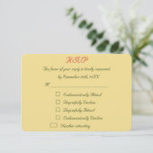 ユーモアあふれるパーソナライズドホリデー クリスマス ウェディング RSVP (スタンド正面)