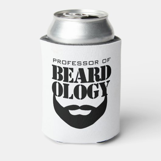 ユーモアあふれるヒゲ学教授 缶クーラー (缶裏面)