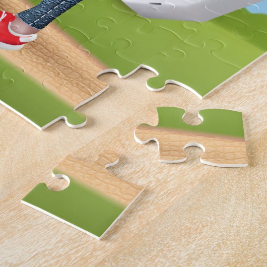 ユーモアあふれるピザのブライダルシャワー ジグソーパズル (側面)