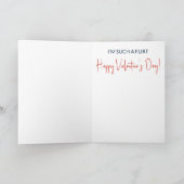 ユーモアあふれるピザのラブカード カード (内部)