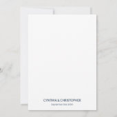 ユーモアあふれるピザの花嫁シャワー サンキューカード (裏面)