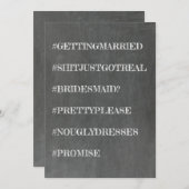 ユーモアあふれるブライズメイド / 花嫁の最側近 への提案 招待状 (正面/裏面)