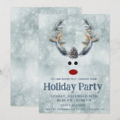 ユーモアあふれるボヘミアンピン cone リンデンブルドのホリデー社 招待状 (正面/裏面)