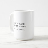 ユーモアあふれるマルガリータ コーヒーマグ コーヒーマグカップ (正面左)