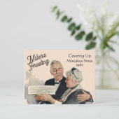 ユーモアあふれるミスを隠す方法 フロスティング パーソナライズ ポストカード (スタンド正面)