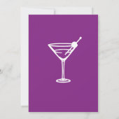 ユーモアあふれるモダンなデザインの「五十のいい女」の40歳誕生日パーティー招待状 招待状 (裏面)