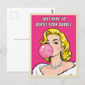 ユーモアあふれるレトロ ヴィンテージ フレンエミー ユーモア ポップアート ポストカード (正面/裏面)