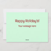 ユーモアあふれるワインのクリスマスカード シーズンカード (裏面)