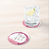 ユーモアあふれるワインテイスティングパーティー用丸型紙コースター ラウンドペーパーコースター (インサイチュ)