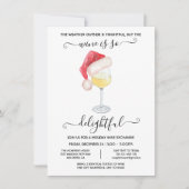 ユーモアあふれるワイン交換クリスマスパーティ 招待状 (正面)