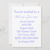 ユーモアあふれるワイン好きのためのカートゥーンパーティー招待状 招待状 (裏面)