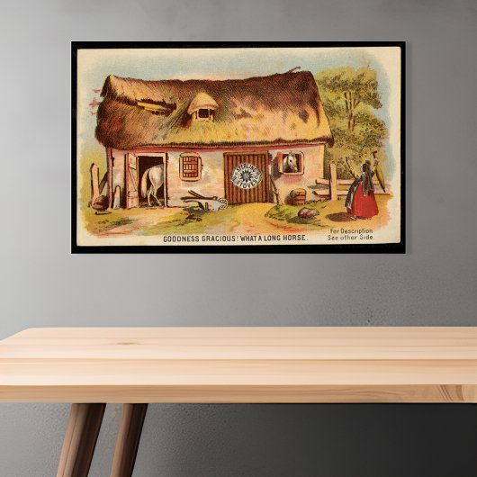 ユーモアあふれる一時的なストーブ広告 ポスター