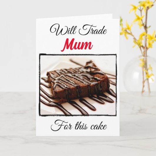 ユーモアあふれる交換条件：お母さん カード (黄色い花)