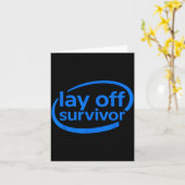 ユーモアあふれる会社解雇サバイバー カード (黄色い花)