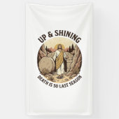 ユーモアあふれる信仰復活洞窟ビンテージ風彫刻シャツ 横断幕 (縦)