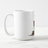ユーモアあふれる先生への感謝の贈り物 - 液体の忍耐力 コーヒーマグカップ (左)