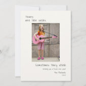 ユーモアあふれる写真の新年カード シーズンカード (正面)