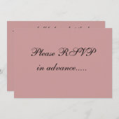 ユーモアあふれる出欠返信の招待状 招待状 (正面/裏面)