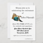 ユーモアあふれる医療現場の退職パーティー招待状 招待状 (裏面)