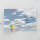 ユーモアあふれる南西部ウォーターカラーサボテン名前テンプレート シーズンカード (内部)