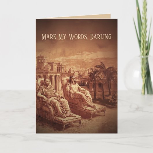 ユーモアあふれる古代ローマのバレンタインデー カード (正面)