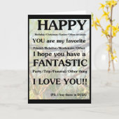 ユーモアあふれる各種カード カード (黄色い花)