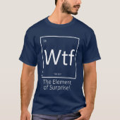 ユーモアあふれる周期表デザイン Tシャツ (正面)