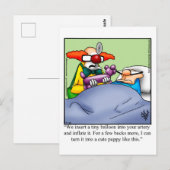 ユーモアあふれる回復グリーティングカード ポストカード (正面/裏面)