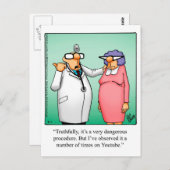 ユーモアあふれる回復祝いポストカード ポストカード (正面/裏面)