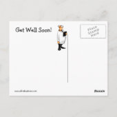 ユーモアあふれる回復祝いポストカード ポストカード (裏面)