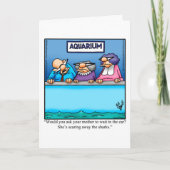 ユーモアあふれる姑のジョークを伝えるグリーティングカード カード (正面)