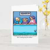 ユーモアあふれる姑のジョークを伝えるグリーティングカード カード (黄色い花)